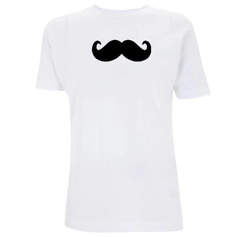 Moustache T-Shirt Anti-Shrink Durable Soft