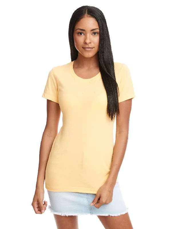 Next Level Ladies Ideal Short Sleeve Crew Tee | Banana Cream Spandex Blend Rayon Blend Denim Blend Next Level Ladies Ideal Short Sleeve Crew Tee | Banana Cream Spandex Blend Rayon Blend Denim Blend