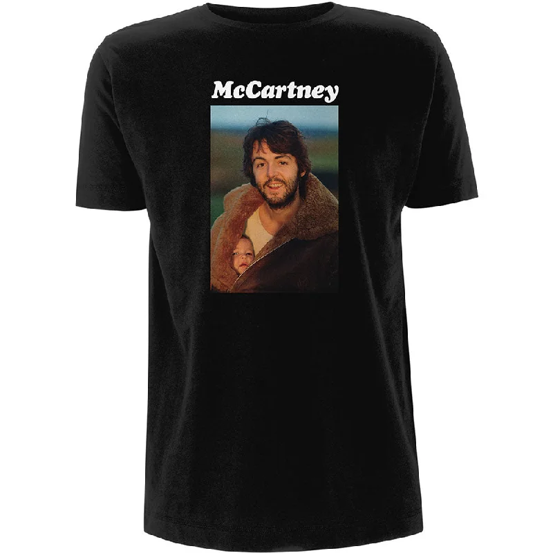 Paul McCartney | Official Band T-Shirt | McCartney Photo Striped Floral Plaid