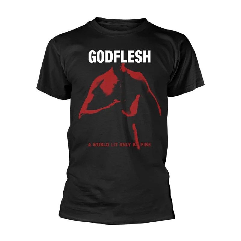 Godflesh Unisex T-shirt: A World Lit Only By Fire Layered Multi-layer Single Layer