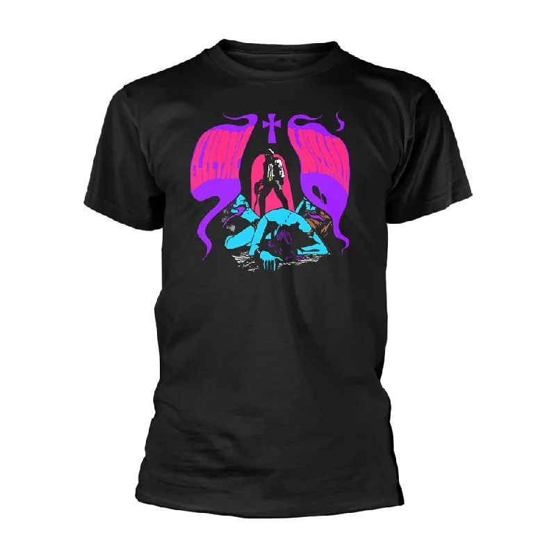 Electric Wizard Unisex T-shirt: Witchfinder (back print) Mesh Blend Leather Blend Suede Blend Electric Wizard Unisex T-shirt: Witchfinder (back print) Mesh Blend Leather Blend Suede Blend