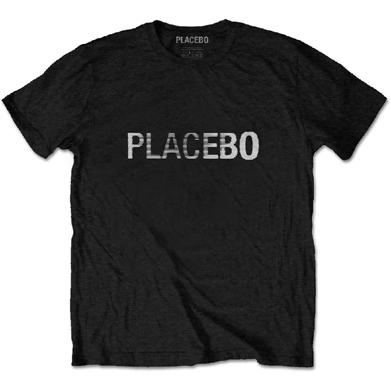 Placebo | Official Band T-Shirt | Logo Basic T-Shirt Crew Neck Short Sleeve