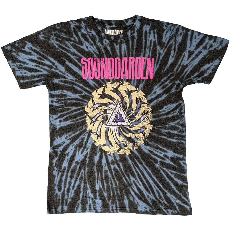 Soundgarden | Official Band T-shirt | Badmotorfinger (Wash Collection) Denim Fabric Leather Fabric Suede Fabric