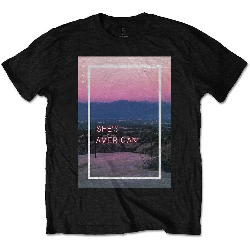 The 1975 | Official Band T-Shirt | She's American Fleece Fabric Down Fabric Feather Fabric