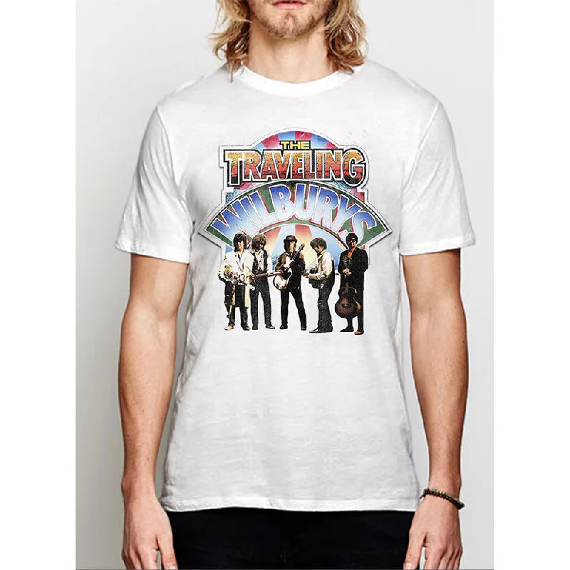 The Traveling Wilburys | Official Band T-Shirt | Band Photo Nylon Fabric Polyester Fabric Spandex Fabric