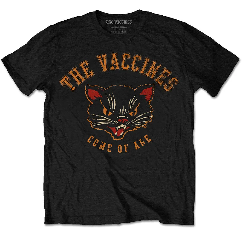 The Vaccines | Official Band T-shirt | Cat Welt Pockets Slit Pockets Flap Pockets