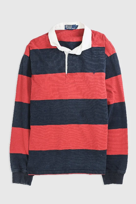 Vintage Rugby Longsleeve Tee - L Iron Safe Non-Iron Wrinkle Free