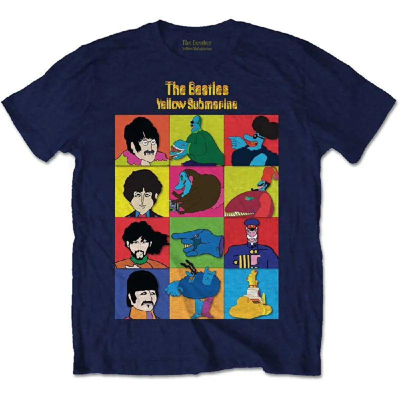 The Beatles Kids T-Shirt: Submarine Characters Lace Blend Ribbed Blend Corduroy Blend