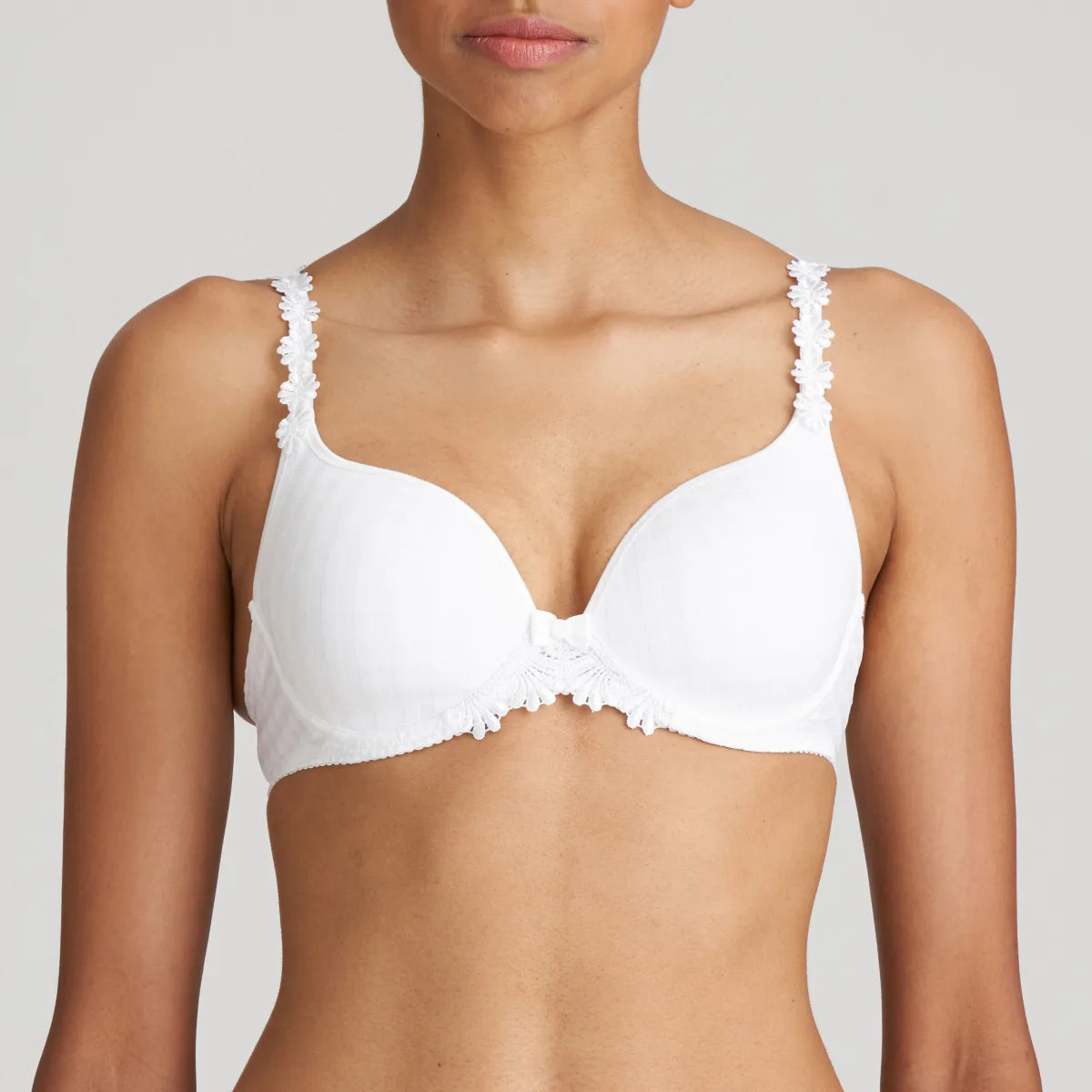 Avero Heartshape Bra In White - Marie Jo Floral Lace Bra