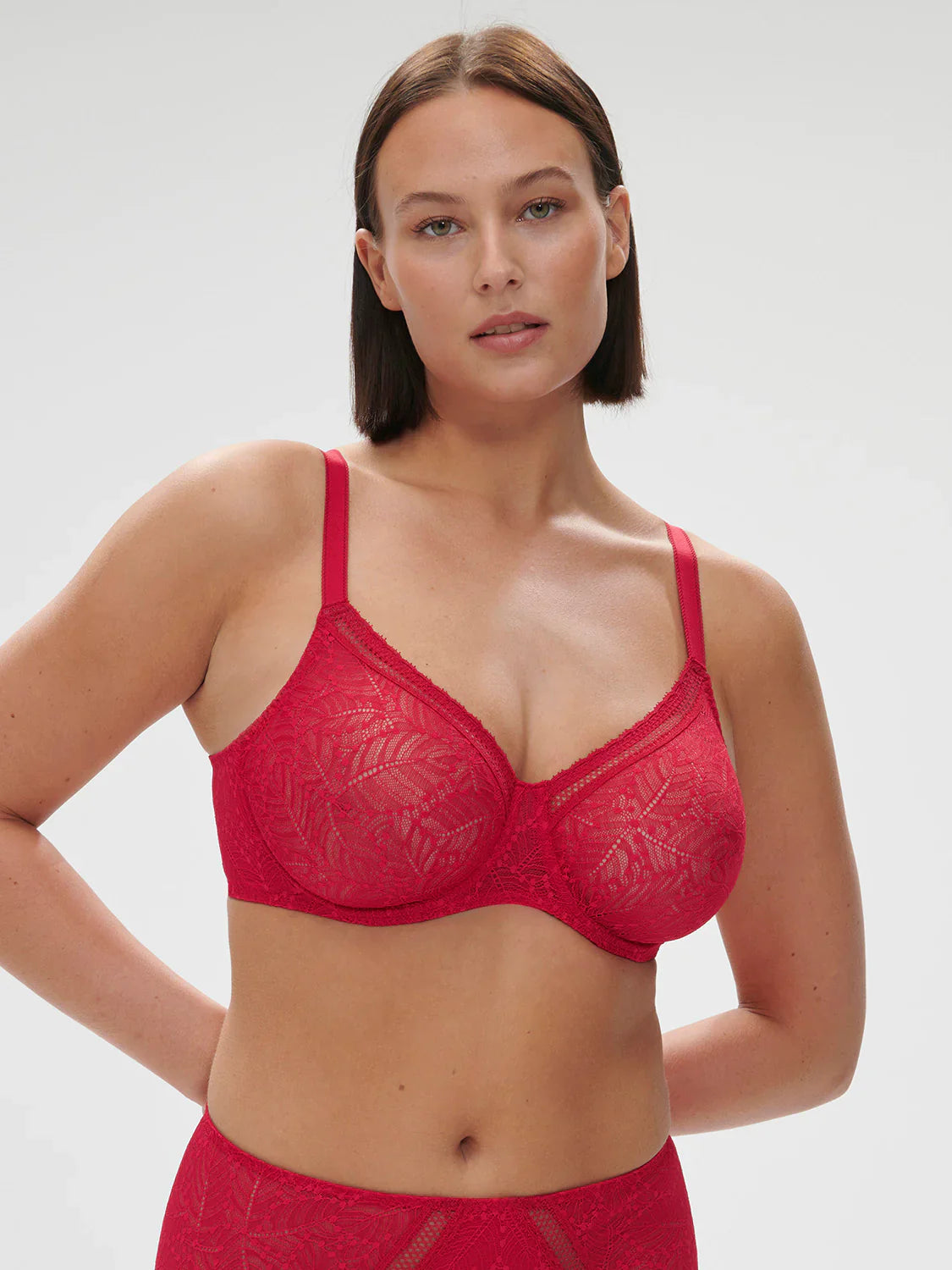 Comete Full Cup Support Bra In Rubis Rose - Simone Perele Daily Comfort Bra