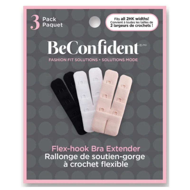 Flex-hook Bra Extender Microfiber - BeConfident Strapless Support Bra