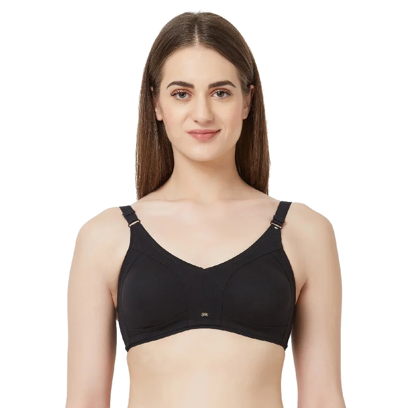 Full Coverage Non Padded Non Wired Bra-CB-329 Soft Mesh Bra