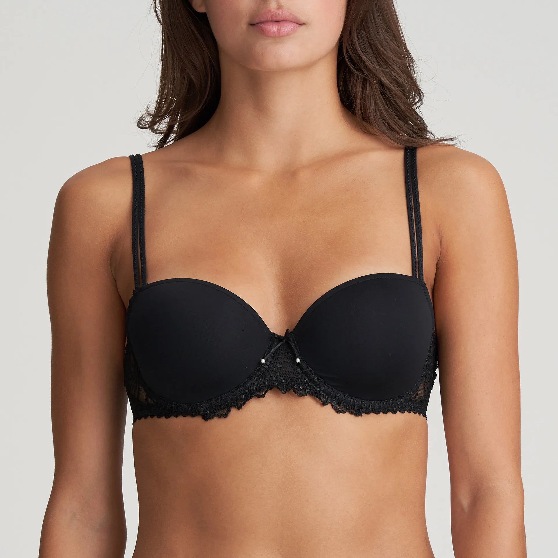 Jane Balconnet Balcony Bra In Black Stylish Lace Bralette