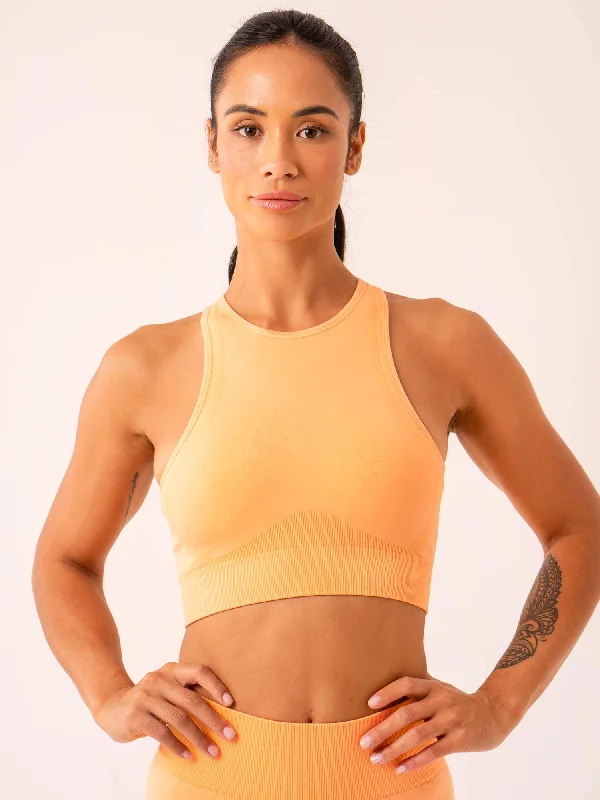 Lift Seamless High Neck Sports Bra - Mango Cozy Sleep Bra