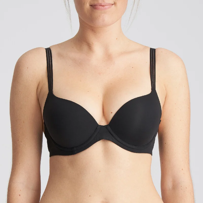 Louie Push Up Bra In Black - Marie Jo Sexy Mesh Bralette