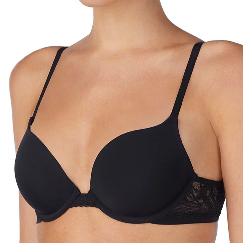 ON GOSSAMER SLEEK MICRO PUSH UP BRA WITH LACE G9200 Feminine Lace Bra