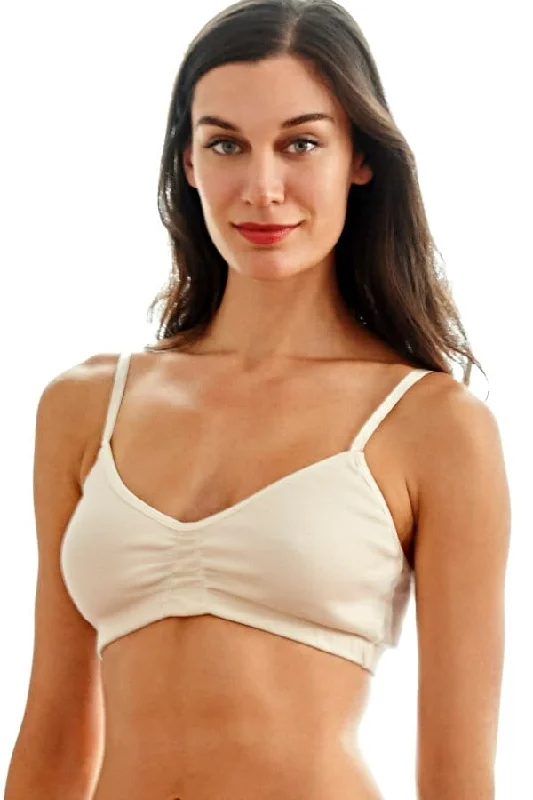 Softly Padded Bra - organic cotton Feminine Lace Bra