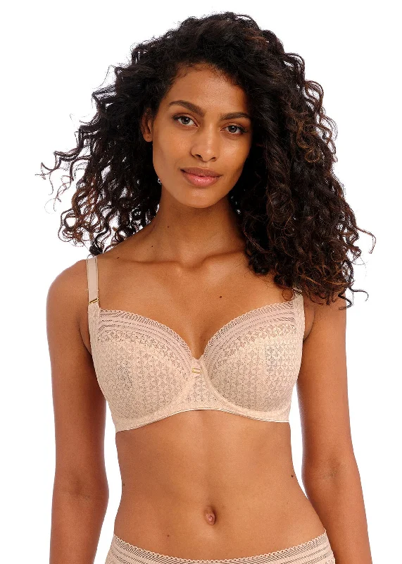 Viva UW Side Support Bra In Lace Natural Beige - Freya Fashionable Push-Up Bra