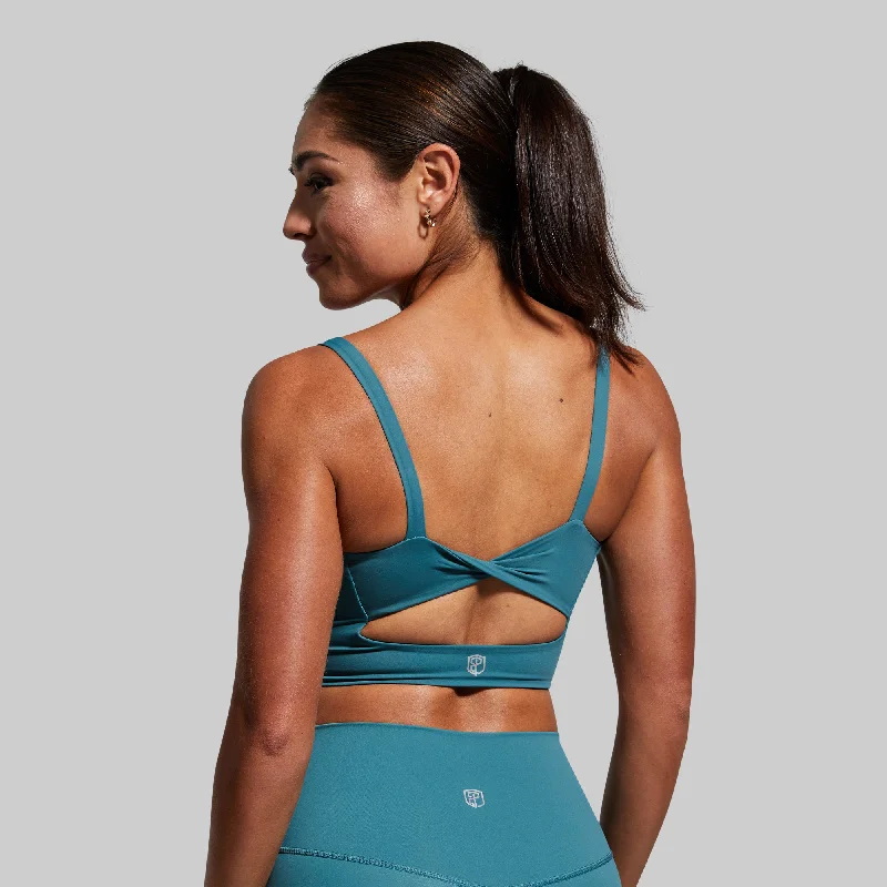 Your Go To Sports Bra (Aquastone) Seamless Fit Bra