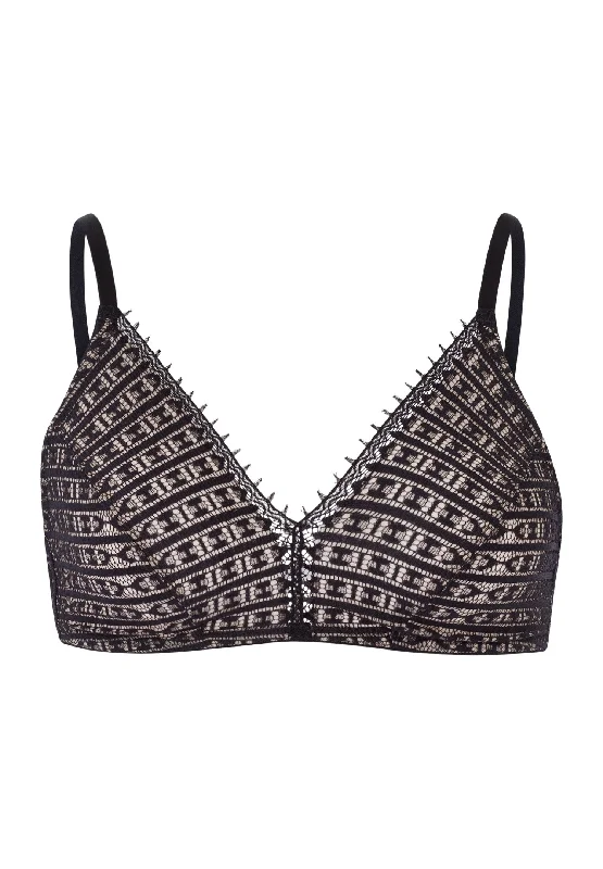 Hedy Soft Cup Bra | Black 70939-019 Comfortable Lounge Bra