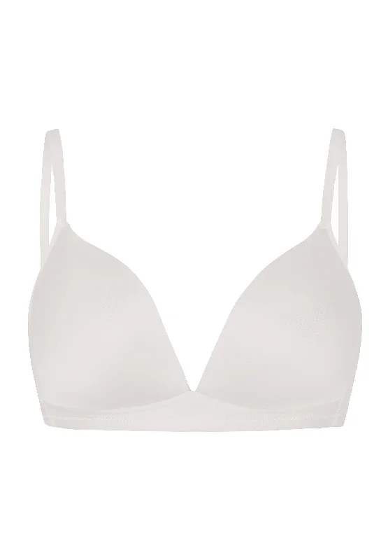 Satin Deluxe Soft Cup Bra | Off White 71071-102 Elegant Lace Bralette