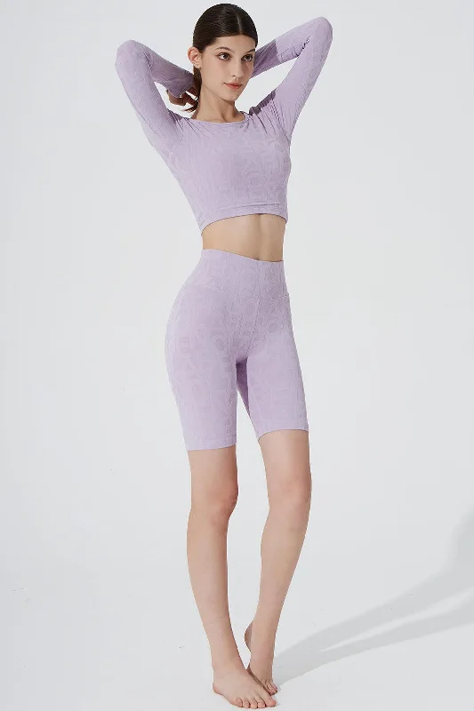 Déese Fleur Bra 3D - Lavender Sporty Compression Bra