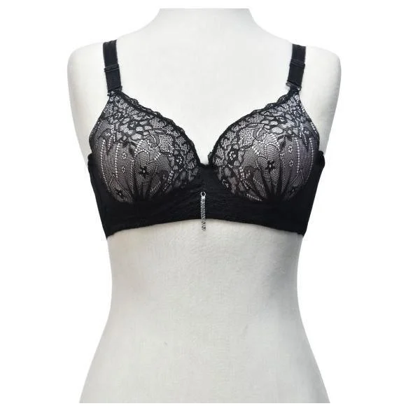 Demi Cup Fancy Push Up Bra Adjustable Bra Straps