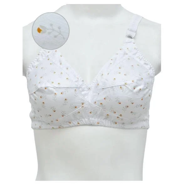 Cotton Bra Feather Soft Cotton Everyday Nonpadded Bra Cozy Wire-Free Bra