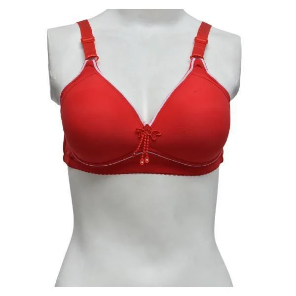 Lightly Padded Smooth Cup Everyday Bra | Plus Size Everyday Cotton Bra Seamless Bra Design