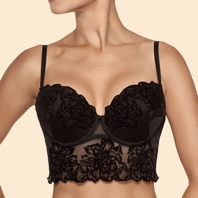 Ajour Adagio Longline Push Up Bra Adjustable Comfort Bra
