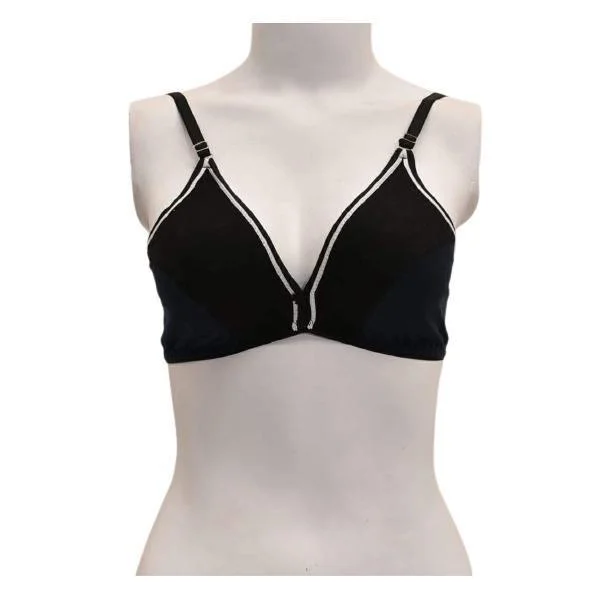Sporty Stretchy Cotton Summers Bra Simple Wireless Bra