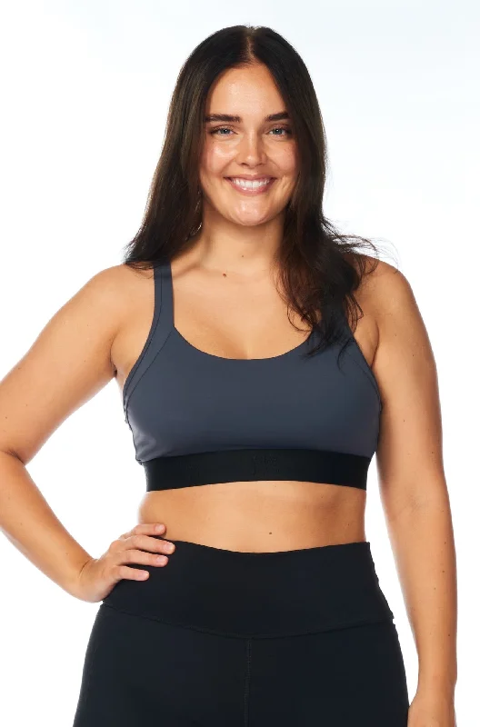 WYN by MALO all sport support high impact bra - dusky gray Sexy Lace Bralette
