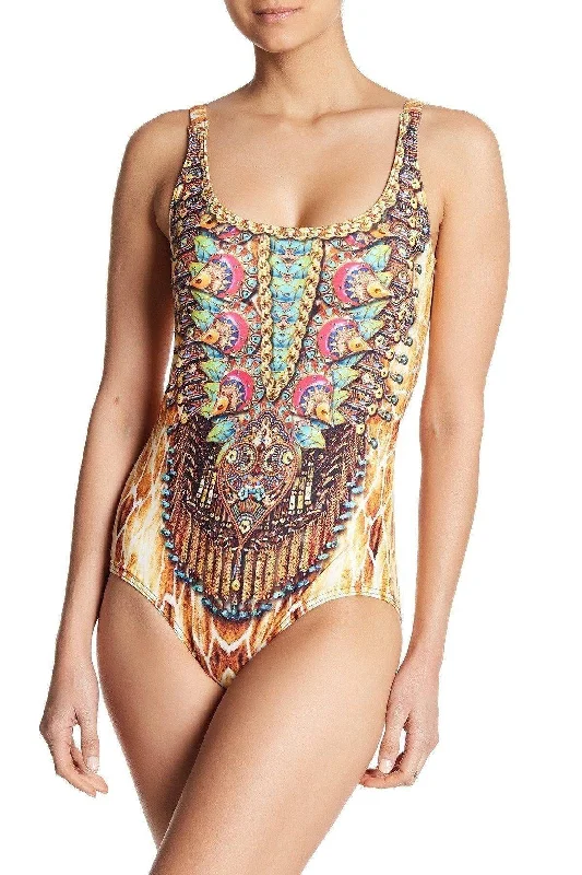 Animal Print One-Piece Swimsuit / Monokini Swimwear | Women's Swimsuits Adjustable Strap Swimsuit