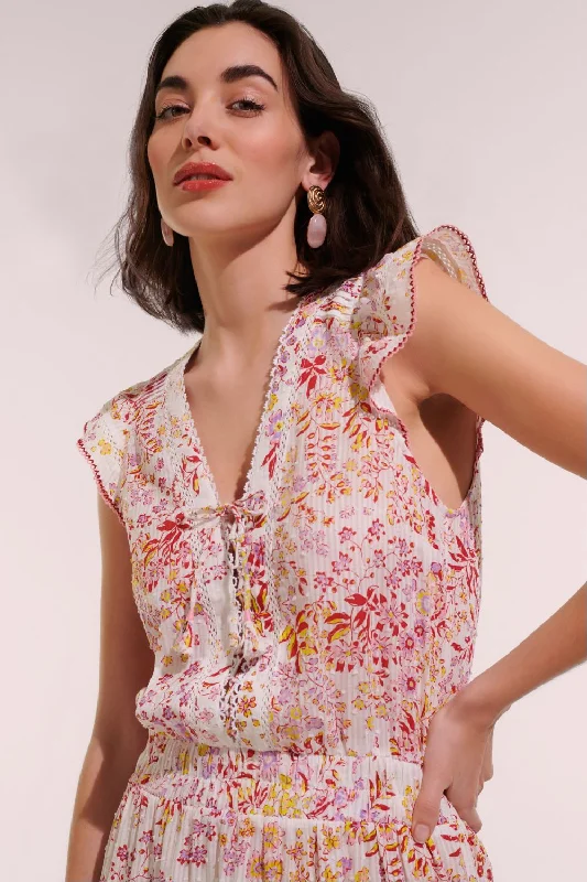 Poupette St. Barths Mini dress Anais |PINK QUEEN LIBERTY Comfortable Casual Mini Dress Poupette St. Barths Mini dress Anais |PINK QUEEN LIBERTY Comfortable Casual Mini Dress