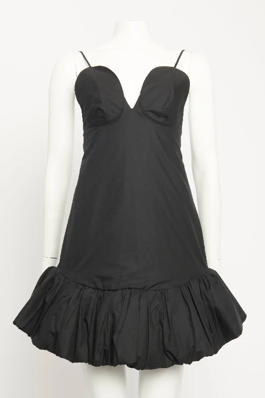 Sienna Bubble-Hem Cotton Preowned Mini Dress Trendy Tie-Dye Mini Dress