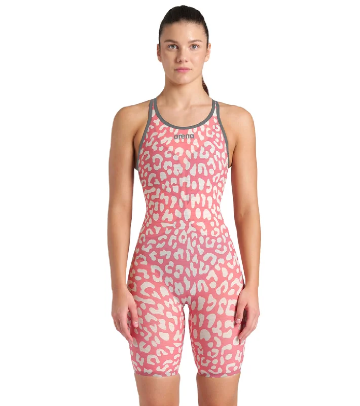 Arena Women's Powerskin Carbon Air2 SL Limited Edition Closed Back Tech Suit Swimsuit Leopard Skin Geranium Classic Swimsuit Design Arena Women's Powerskin Carbon Air2 SL Limited Edition Closed Back Tech Suit Swimsuit Leopard Skin Geranium Classic Swimsuit Design