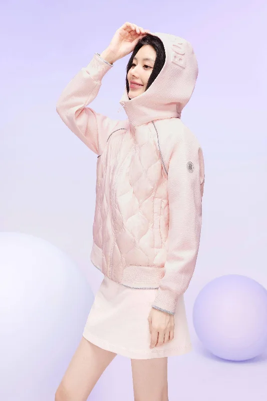 Goose Down Hero Hoodie Hoodie with Hem Elastic Stretchable Comfortable