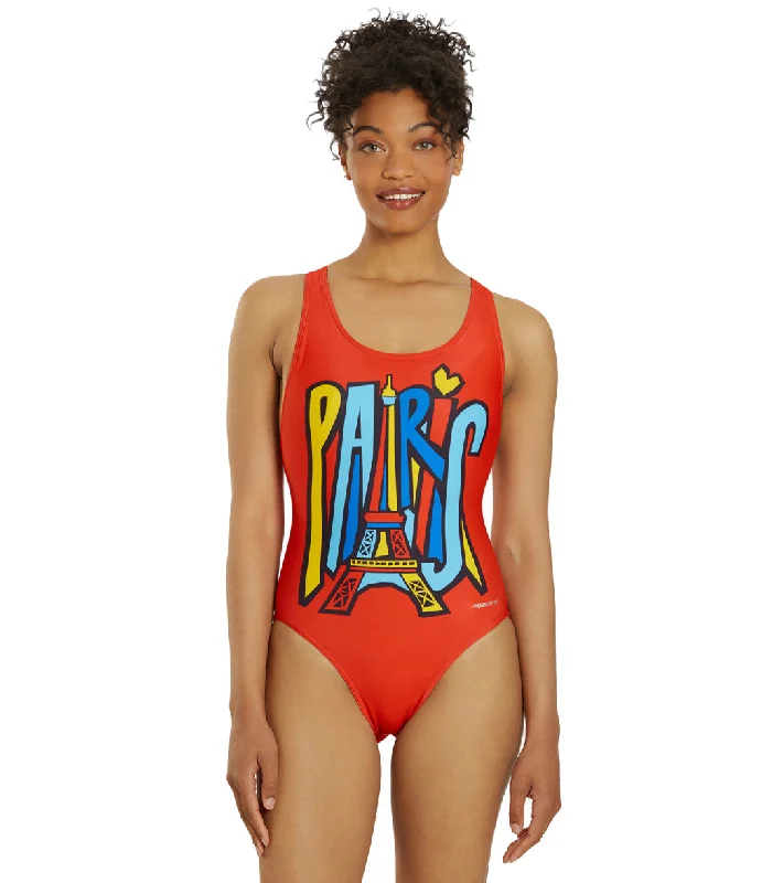 Sporti Paris Trend Setter Wide Strap Cross Back One Piece Swimsuit (22-44) Timeless Black Bikini Sporti Paris Trend Setter Wide Strap Cross Back One Piece Swimsuit (22-44) Timeless Black Bikini