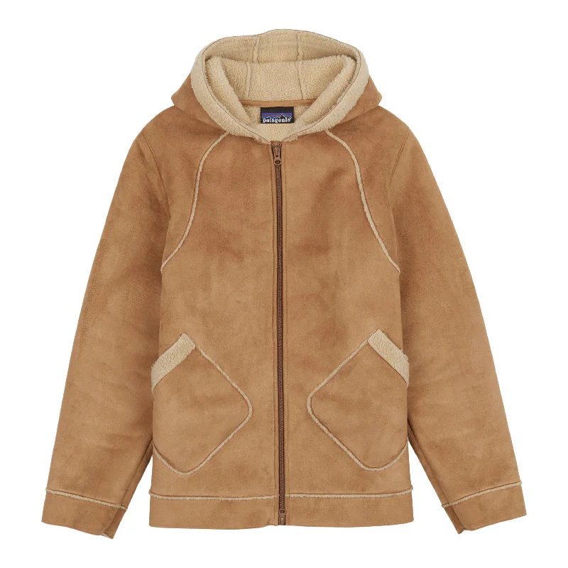 W's Shearling Fleece Hoody Hoodie Dress Longline Feminine