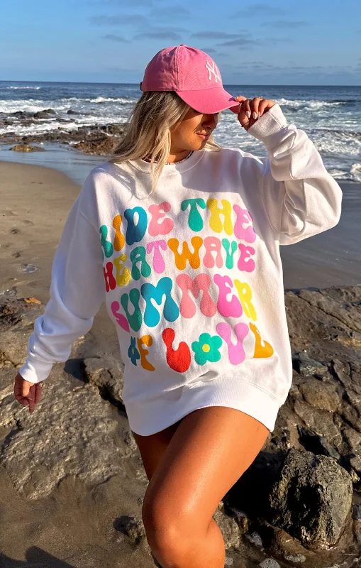 Stanley Sweatshirt ~ Summer of Love Graphic Hoodie with Rolled Sleeves Casual Relaxed Stanley Sweatshirt ~ Summer of Love Graphic Hoodie with Rolled Sleeves Casual Relaxed