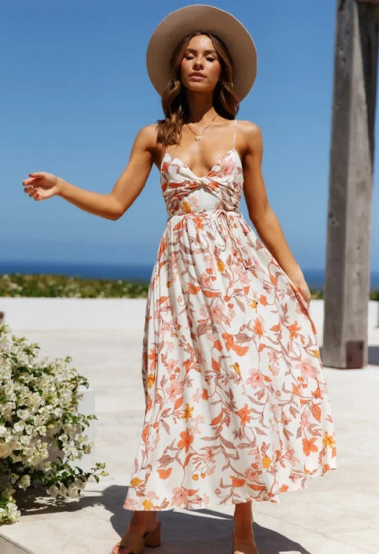 Certain Romance Printed Tie Front Maxi Dress - FINAL SALE Fashionable Layered Maxi Dress Certain Romance Printed Tie Front Maxi Dress - FINAL SALE Fashionable Layered Maxi Dress