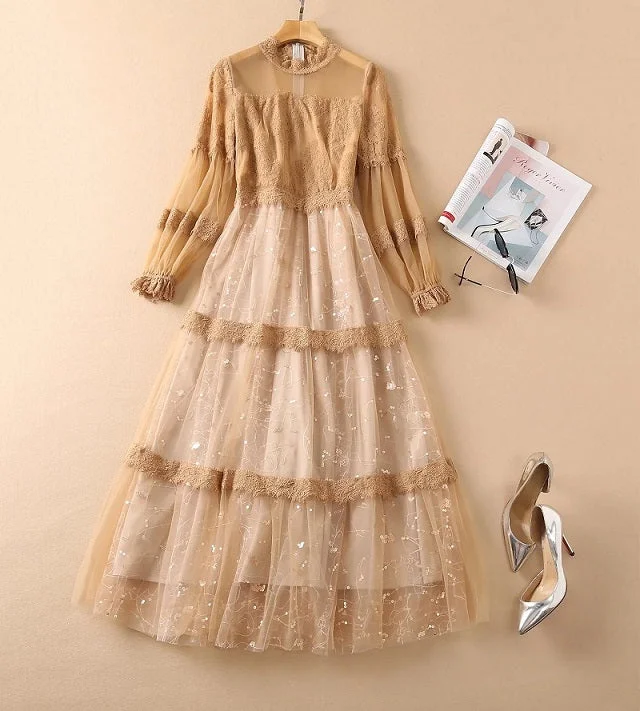 Sequined Long Dress 2021 Autumn Winter Party Evening Women Sexy Tulle Mesh Lace Patchwork Long Sleeve Vintage Maxi Dress Festa Fashionable Sleeveless Maxi Dress Sequined Long Dress 2021 Autumn Winter Party Evening Women Sexy Tulle Mesh Lace Patchwork Long Sleeve Vintage Maxi Dress Festa Fashionable Sleeveless Maxi Dress