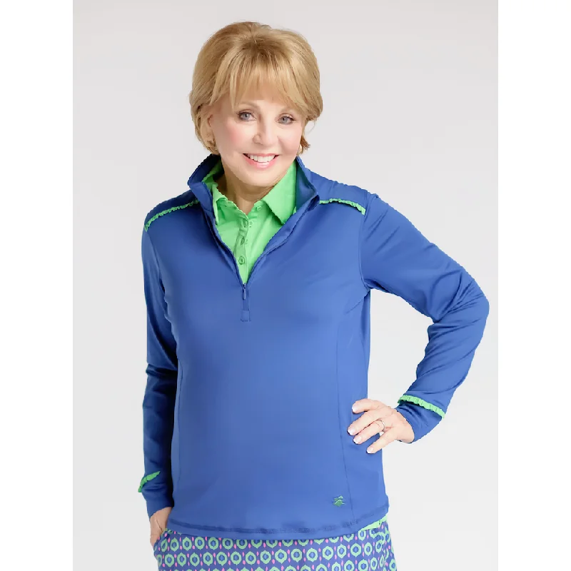 Even Par Quarter Zip Golf Jacket - Navy w/Kelly Green One-Shoulder Jacket Off-the-Shoulder Jacket Asymmetrical Jacket Even Par Quarter Zip Golf Jacket - Navy w/Kelly Green One-Shoulder Jacket Off-the-Shoulder Jacket Asymmetrical Jacket