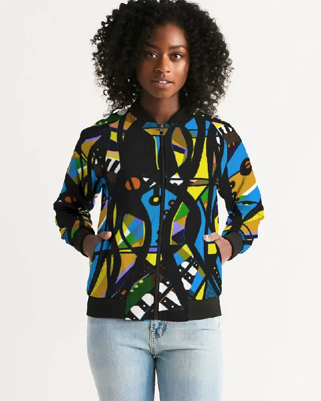 FREE SPIRIT FLEX Women's Bomber Jacket Zippered Jacket Buttoned Jacket Snapped Jacket FREE SPIRIT FLEX Women's Bomber Jacket Zippered Jacket Buttoned Jacket Snapped Jacket