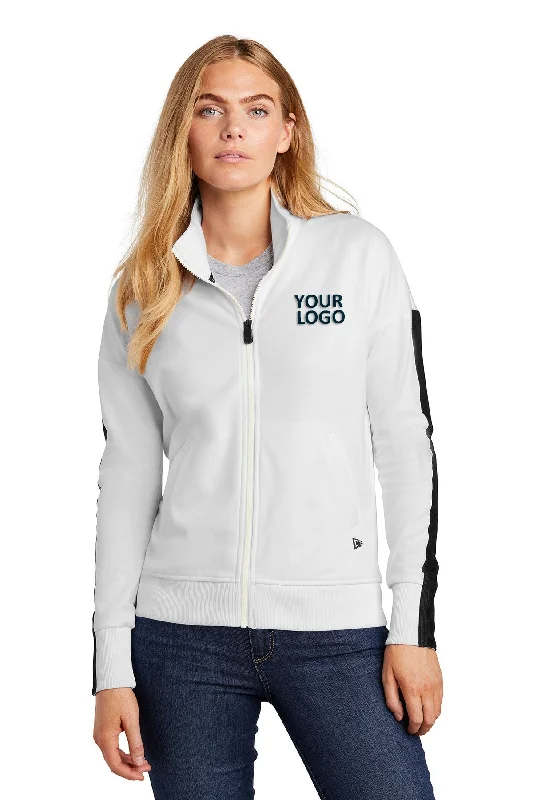 New Era Ladies Custom Track Jackets, White/ Black Striped Jacket Polka Dot Jacket Floral Jacket New Era Ladies Custom Track Jackets, White/ Black Striped Jacket Polka Dot Jacket Floral Jacket