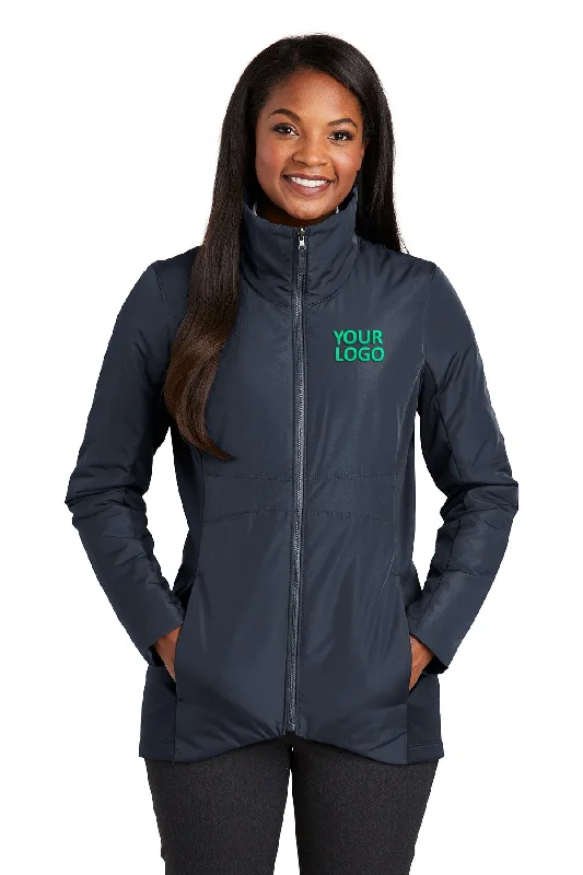 Port Authority Ladies Collective Customized Insulated Jackets, River Blue Toggled Jacket Drawstring Jacket Belted Jacket Port Authority Ladies Collective Customized Insulated Jackets, River Blue Toggled Jacket Drawstring Jacket Belted Jacket