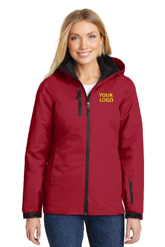Port Authority Ladies Vortex Customized Waterproof 3-in-1 Jackets, Rich Red/ Black Bomber Jacket Anorak Windbreaker Port Authority Ladies Vortex Customized Waterproof 3-in-1 Jackets, Rich Red/ Black Bomber Jacket Anorak Windbreaker