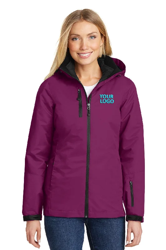 Port Authority Ladies Vortex Customized Waterproof 3-in-1 Jackets, Very Berry/ Black Satin Jacket Silk Jacket Chiffon Jacket Port Authority Ladies Vortex Customized Waterproof 3-in-1 Jackets, Very Berry/ Black Satin Jacket Silk Jacket Chiffon Jacket