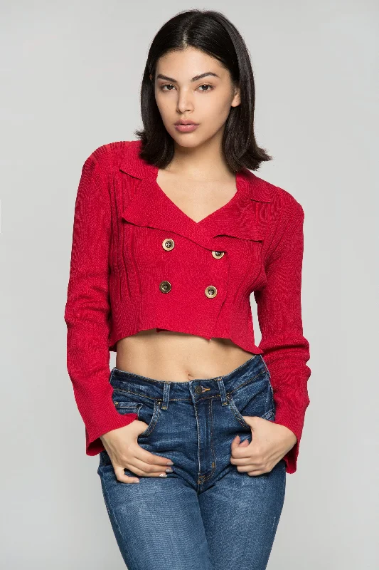 Scarlet Red Tailored Cropped Jacket Herringbone Jacket Houndstooth Jacket Plaid Jacket Scarlet Red Tailored Cropped Jacket Herringbone Jacket Houndstooth Jacket Plaid Jacket