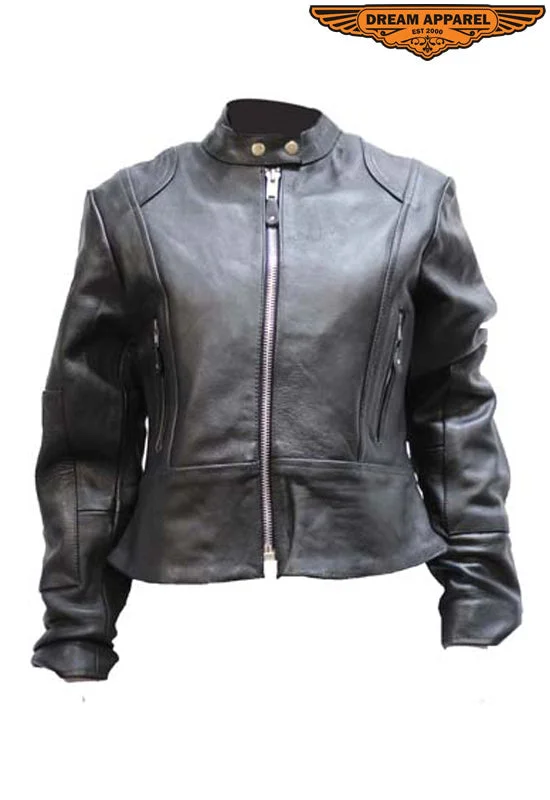Women's Soft Leather Jacket With Multi Pockets Fleece Jacket Down Jacket Feather Jacket Women's Soft Leather Jacket With Multi Pockets Fleece Jacket Down Jacket Feather Jacket